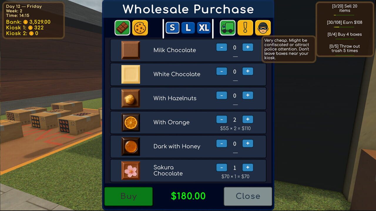 Choco Kiosk Simulator screenshot