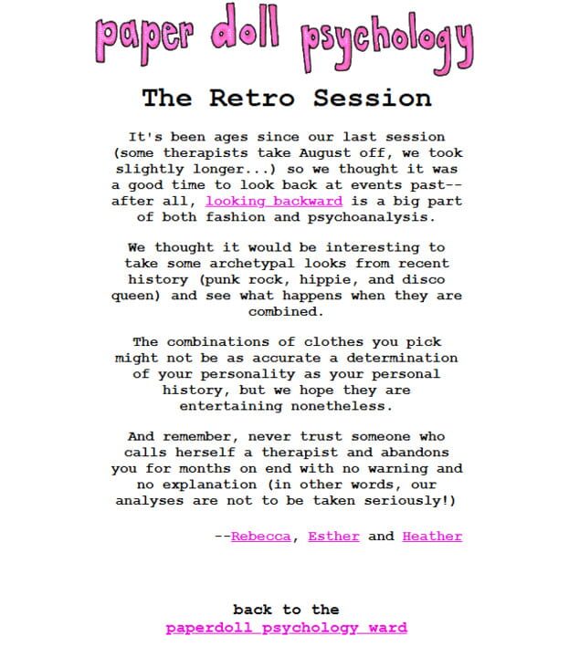 Paperdoll Psychology
