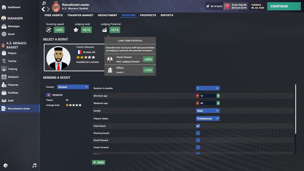 Capture de Pro Basketball Manager 2026