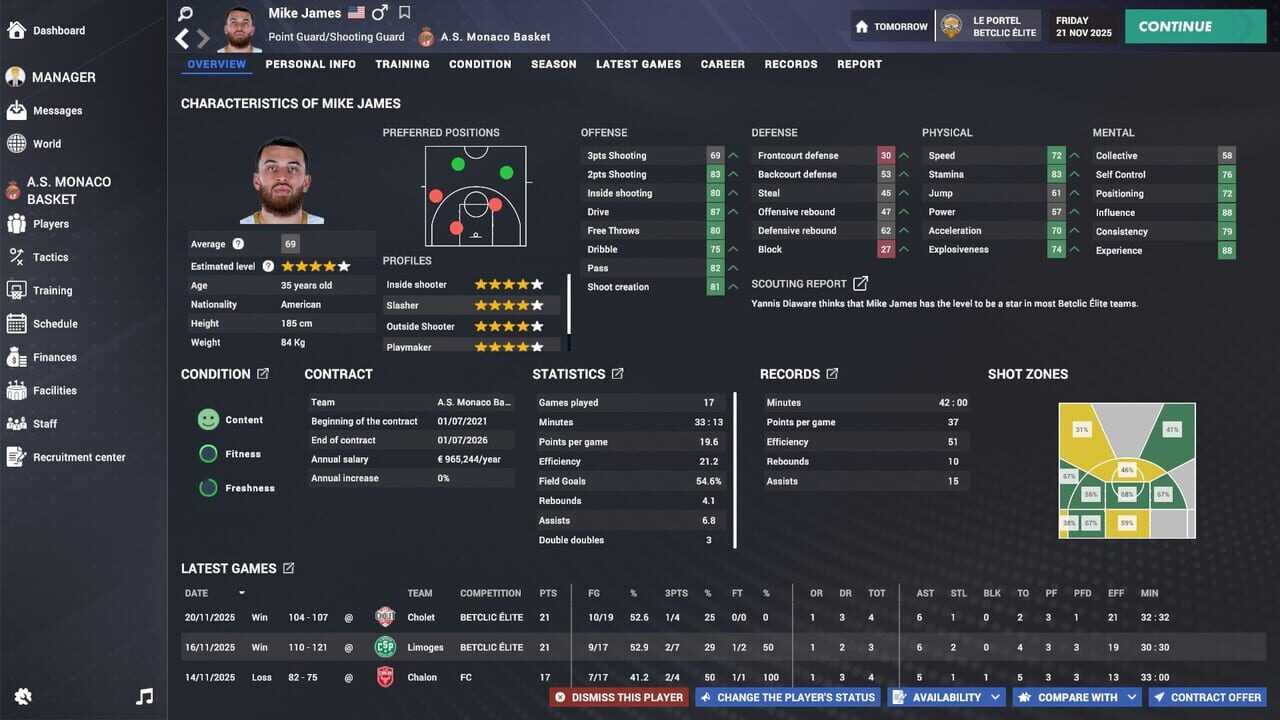 Capture de Pro Basketball Manager 2026