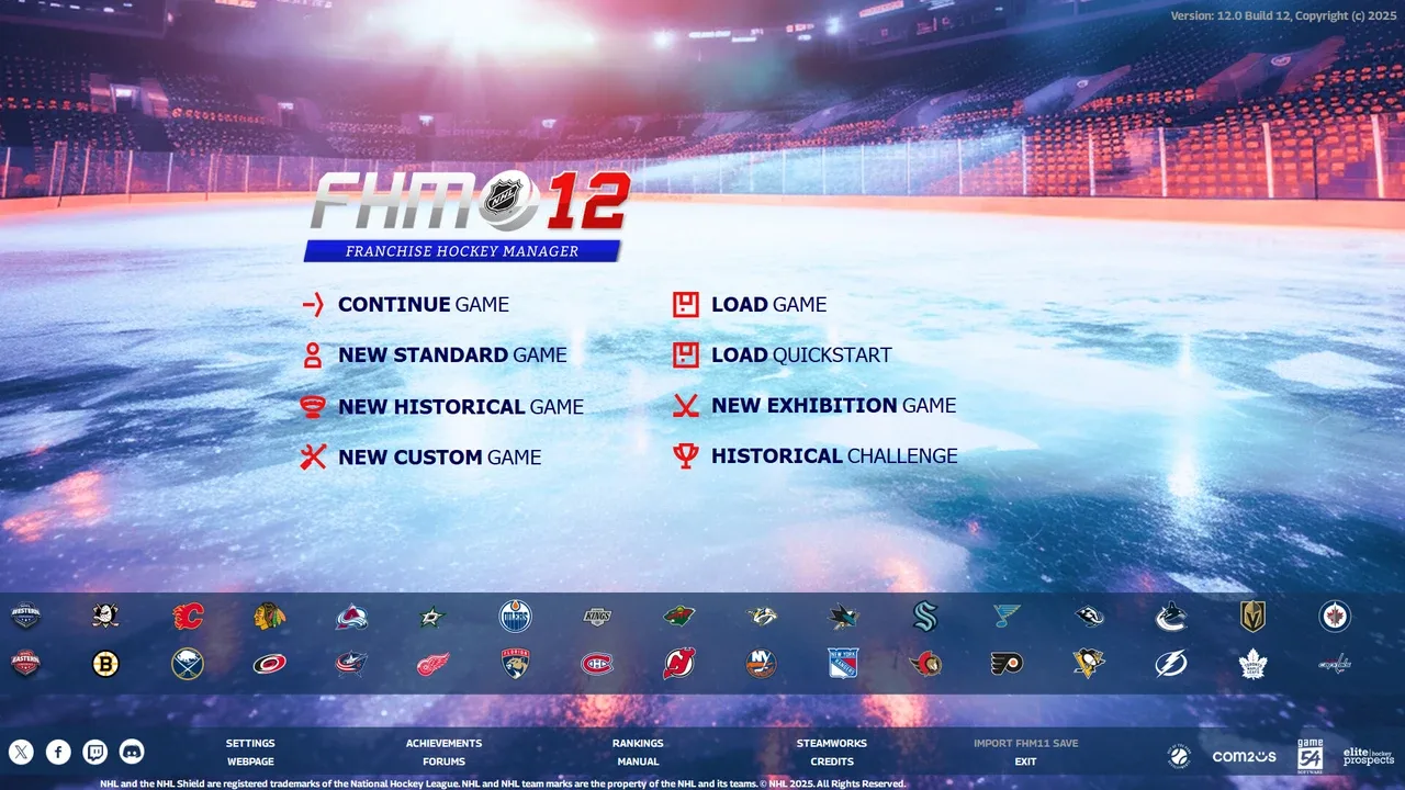 Franchise Hockey Manager 12 screenshot 1