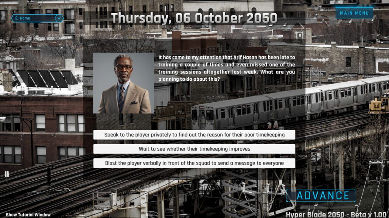 HyperBlade 2050: Dystopian Sports Manager screenshot