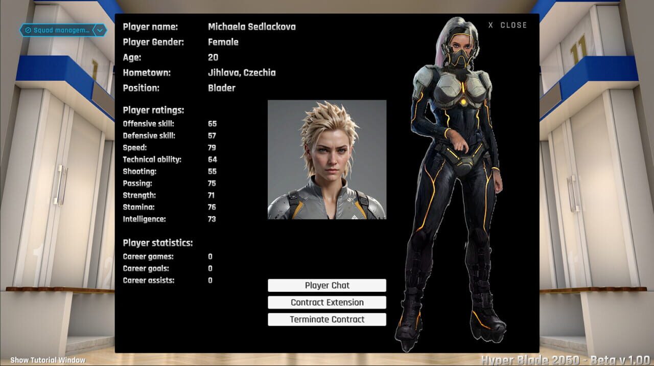 HyperBlade 2050: Dystopian Sports Manager screenshot