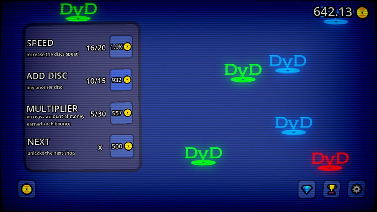 The DvD Idle Game screenshot