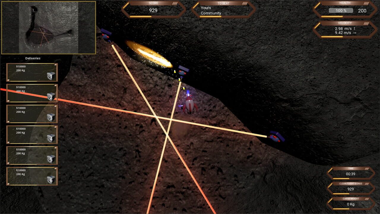 RocketShip Go Up screenshot