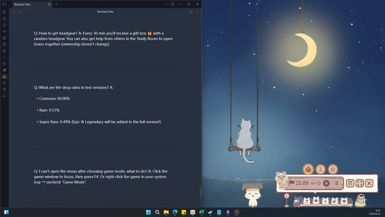 NoSlack Pets: Lo-Fi Paws screenshot 1