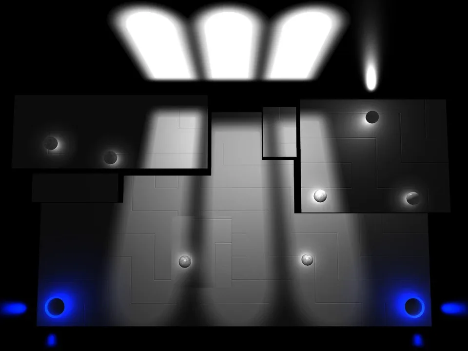 "Glow Ball" - The billiard puzzle game screenshot 1