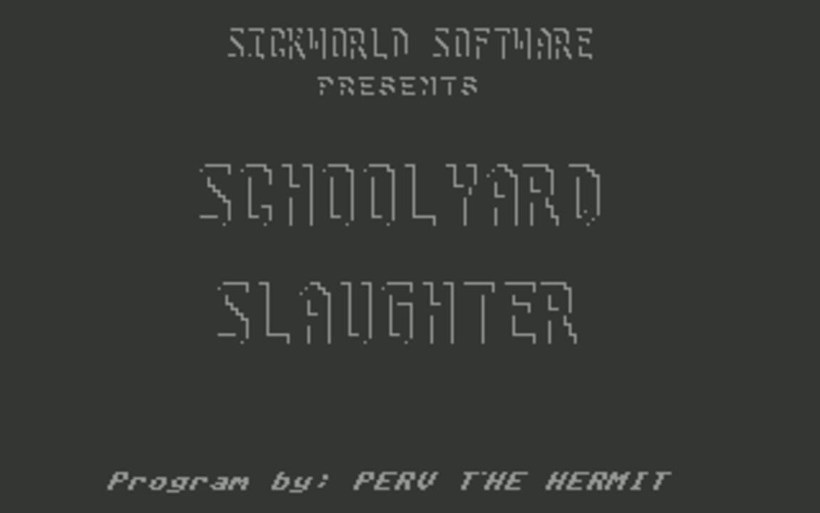 Schoolyard Slaughter cover art