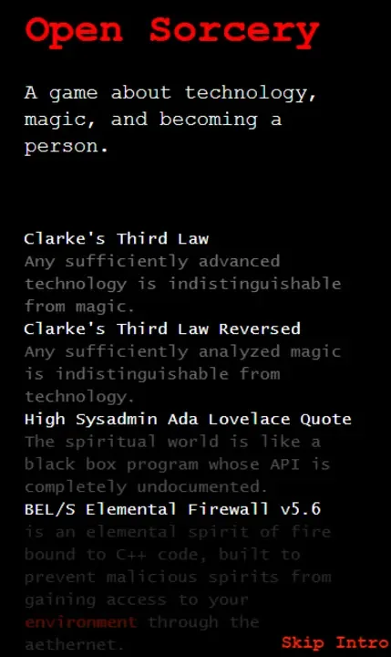 Open Sorcery screenshot 1