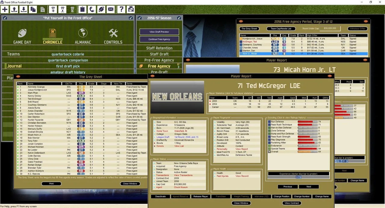 Front Office Football Eight screenshot 2