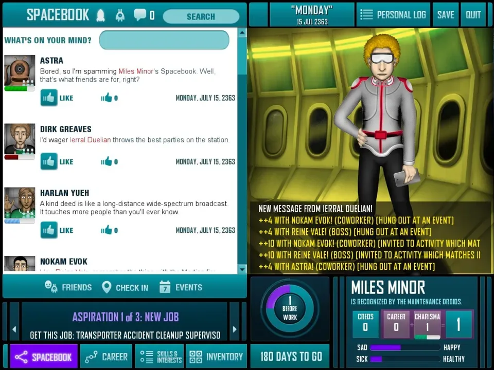 Redshirt screenshot 1