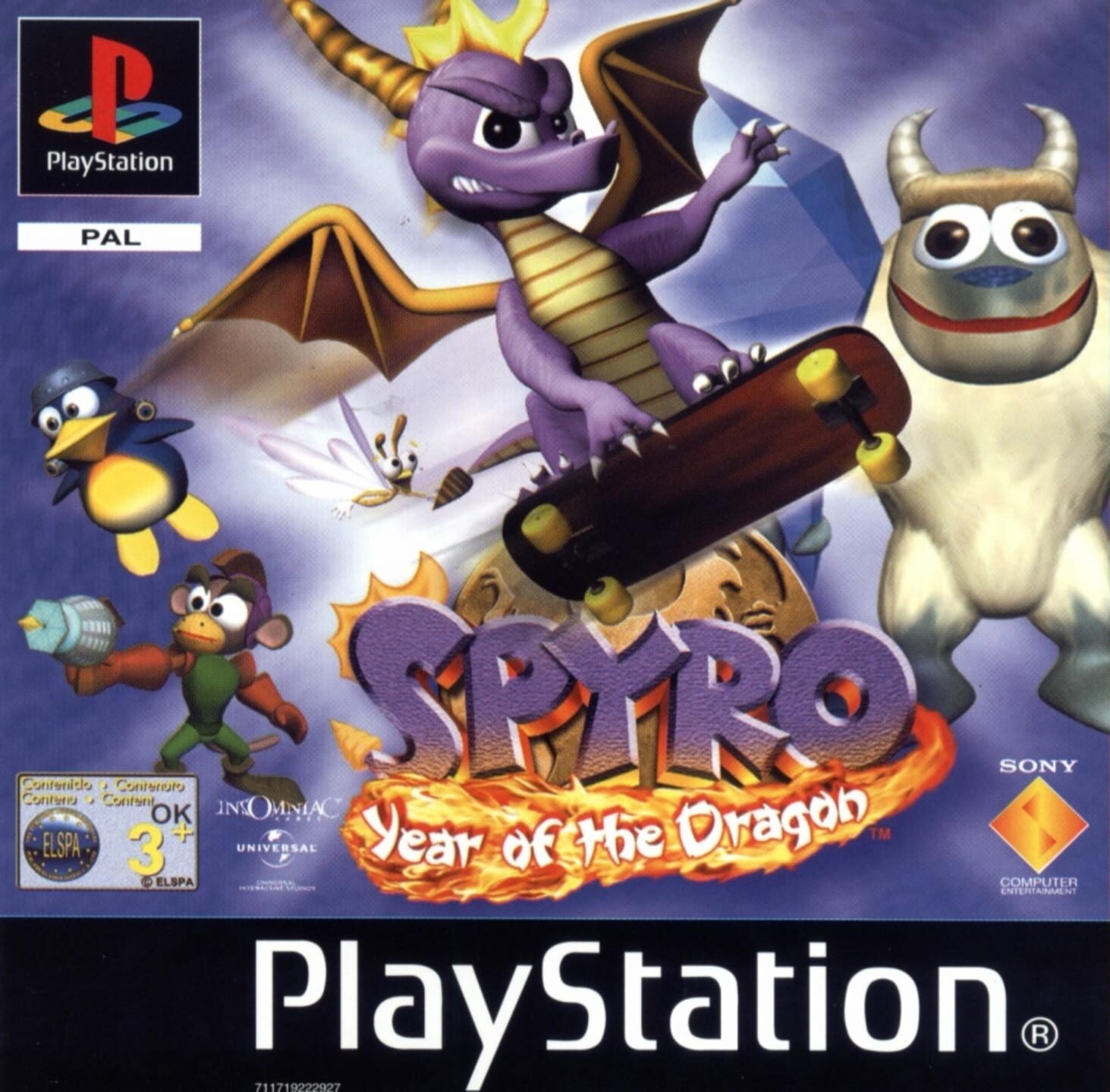 Spyro: Year of the Dragon cover