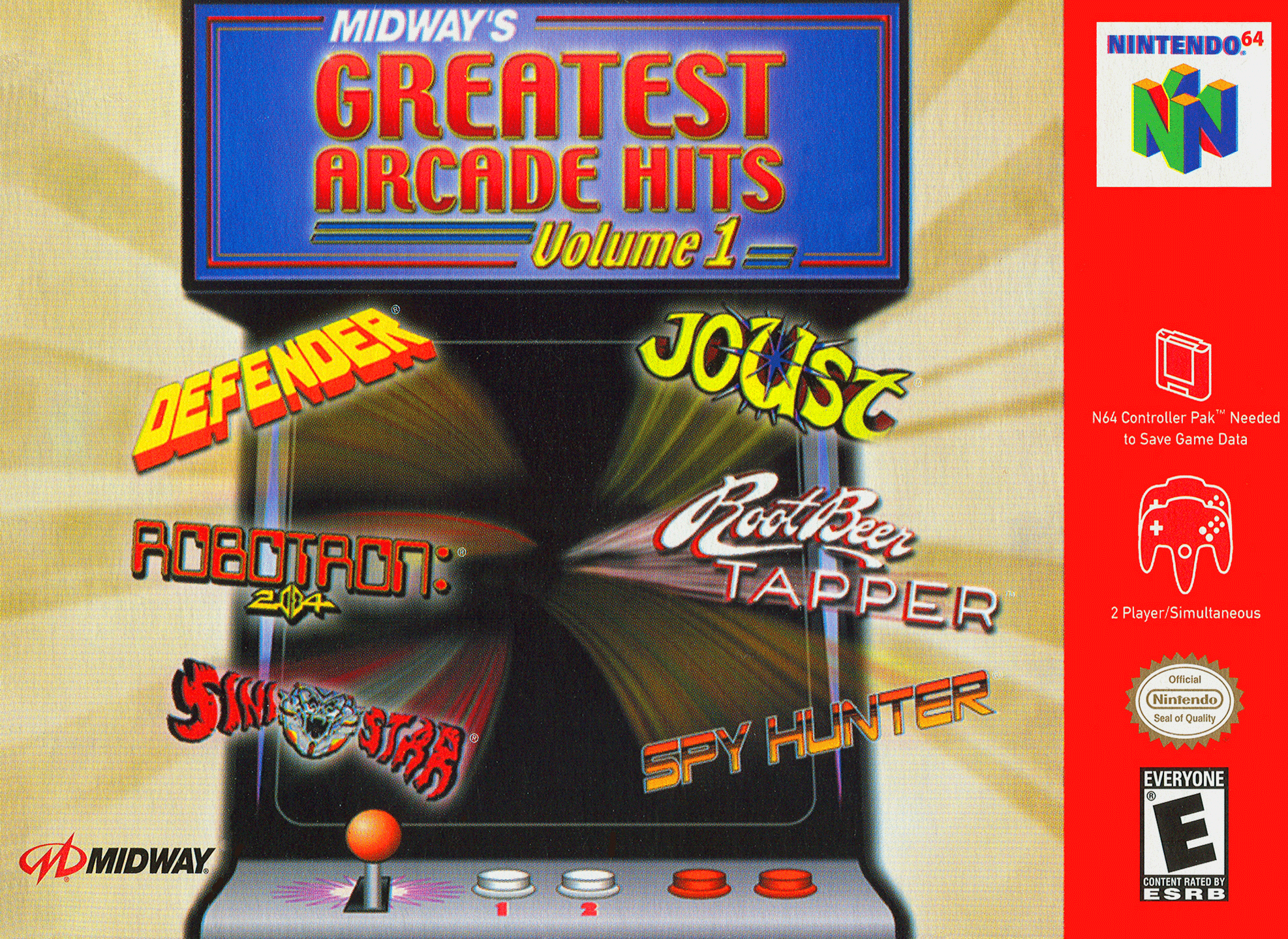 Midway's Greatest Arcade Hits: Volume 1 cover