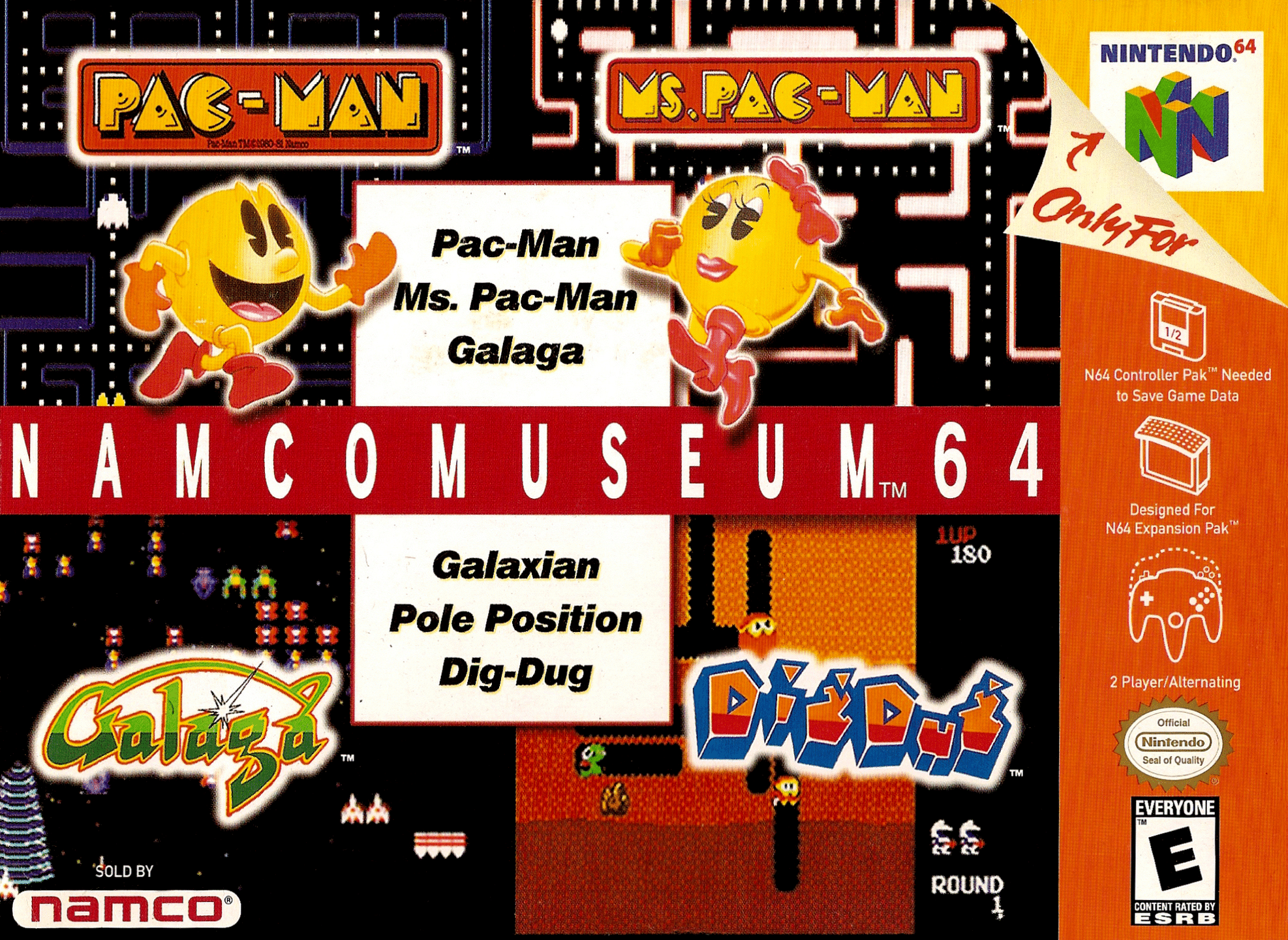 Namco Museum 64 cover