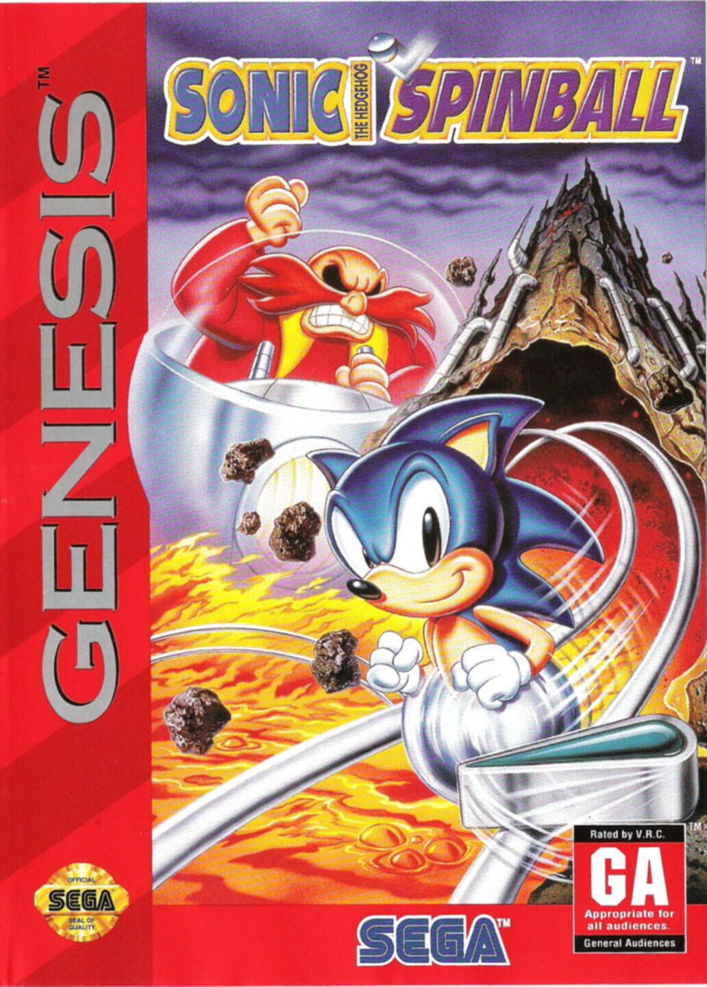 Sonic the Hedgehog: Spinball cover