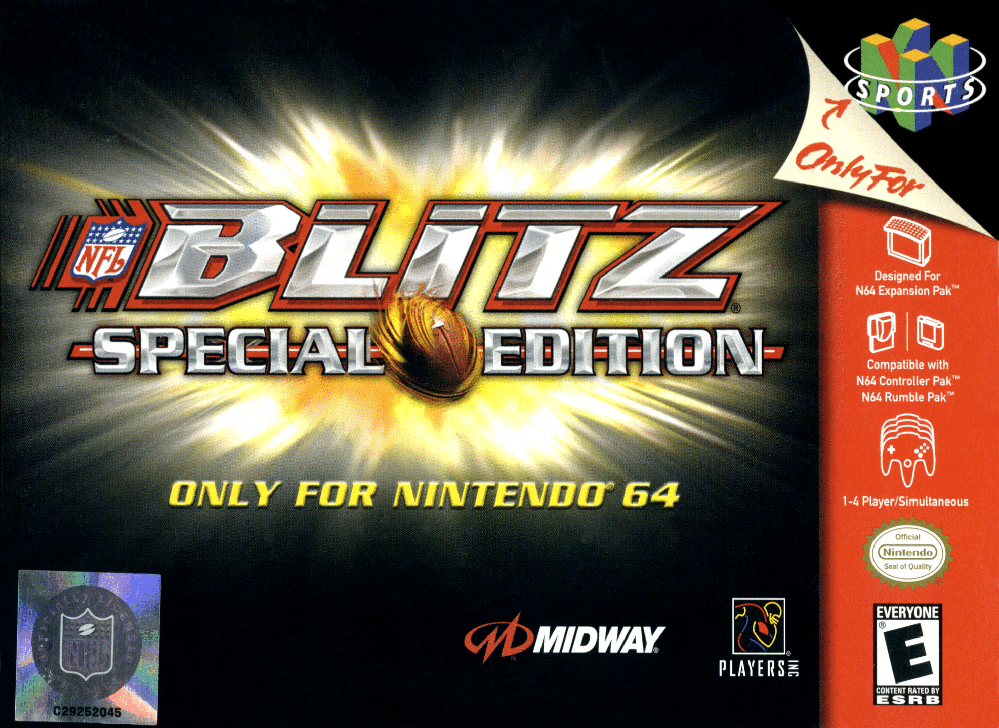 NFL Blitz: Special Edition cover