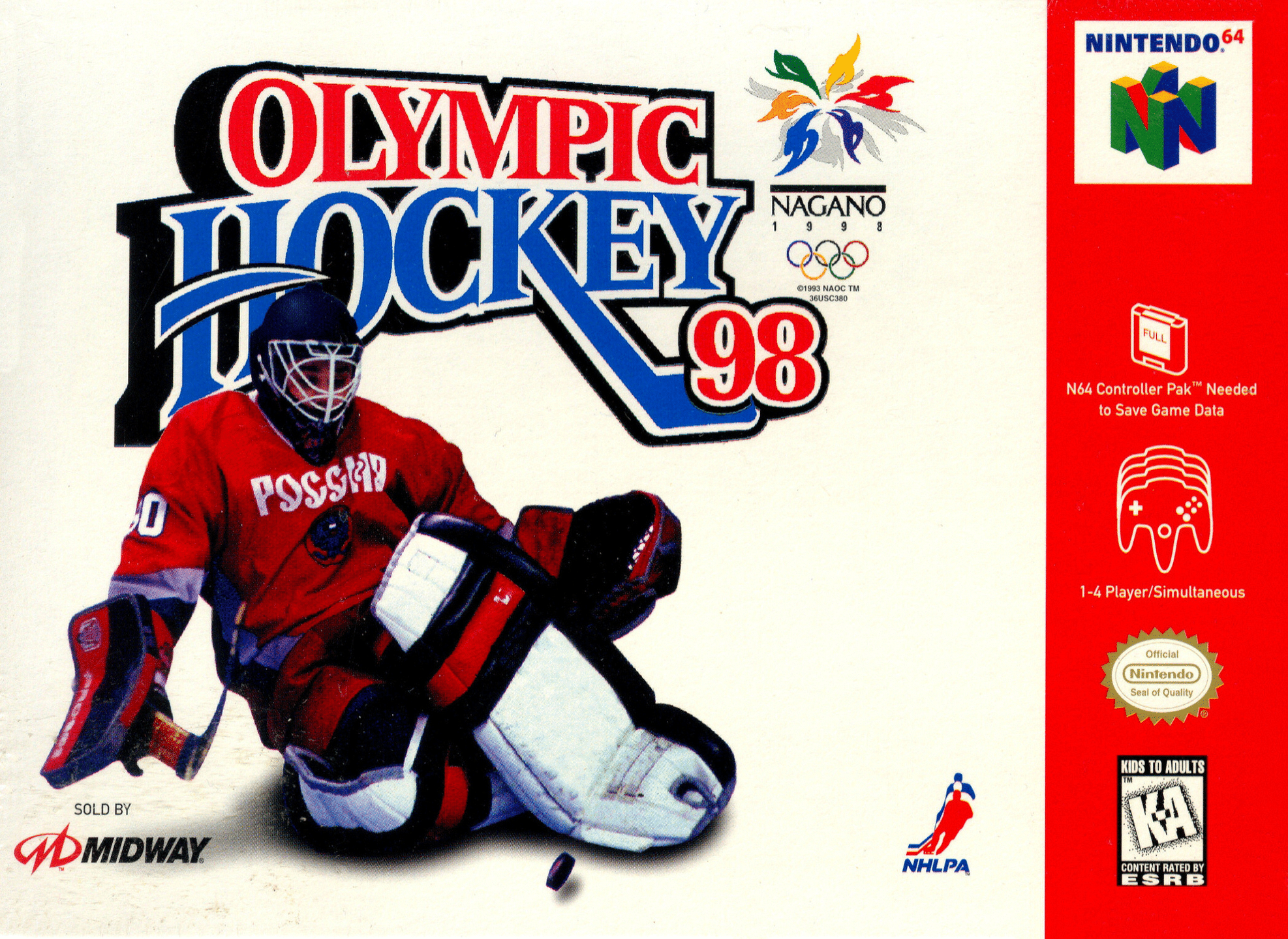 Nagano Olympic Hockey 98 cover
