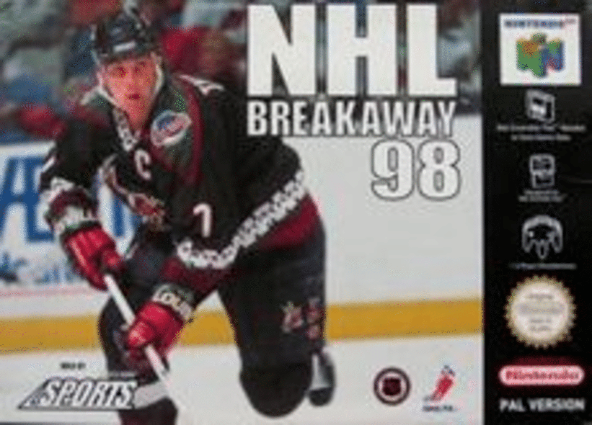 NHL Breakaway '98 cover