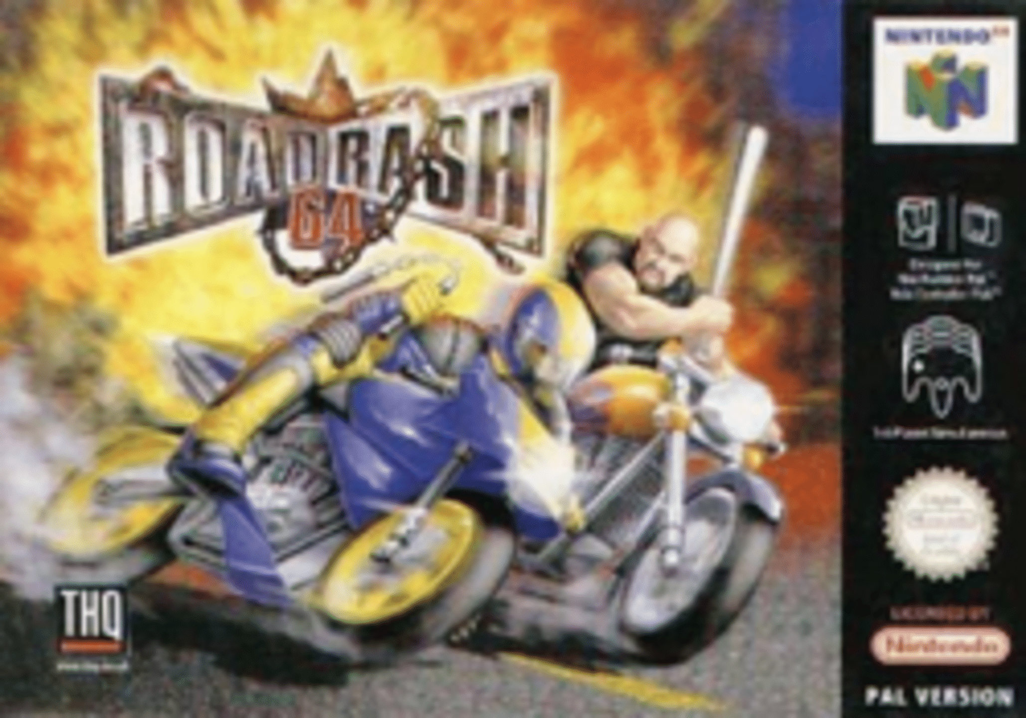 Road Rash 64 cover
