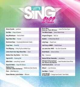 Let's Sing 2022 artwork 1