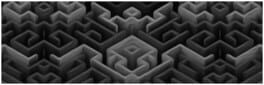 Maze Art: Black artwork 1