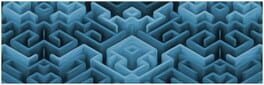 Maze Art: Blue artwork 1