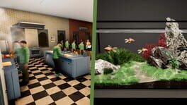Aquarium in Cafe artwork 1