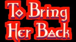 To Bring Her Back artwork 2