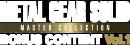 Metal Gear Solid Master Collection: Volume 1 - Bonus Content artwork 1