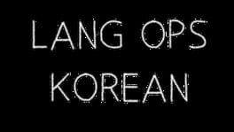 Lang Ops: Korean artwork 2