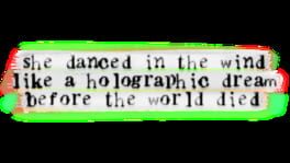 She Danced in the Wind Like a Holographic Dream Before the World Died artwork 2