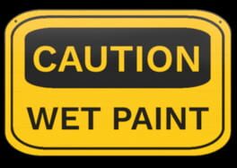 Caution Wet Paint artwork 1