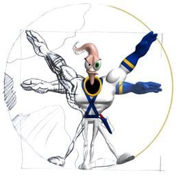 Earthworm Jim 3D artwork 3