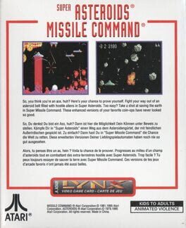 Super Asteroids & Missile Command artwork 2