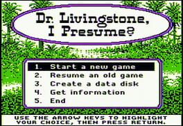 Dr. Livingstone, I Presume?