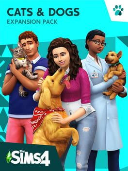 The Sims 4: Cats & Dogs Game Cover Artwork
