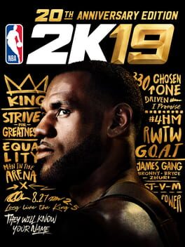 NBA 2K19: 20th Anniversary Edition Game Cover Artwork