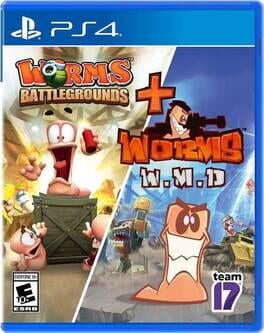Worms Battlegrounds + Worms W.M.D Game Cover Artwork