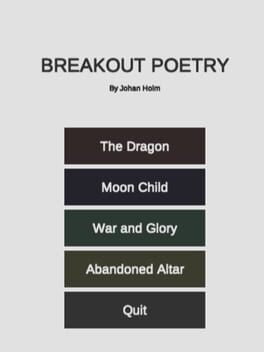 Breakout Poetry