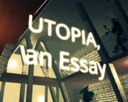 Utopia, an Essay Cover