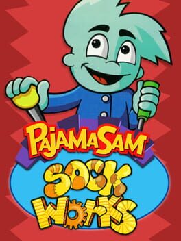 Pajama Sam's Sock Works Game Cover Artwork