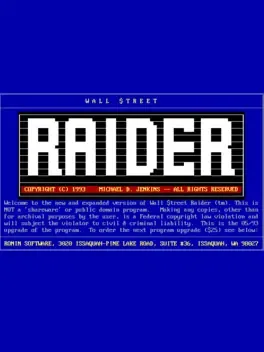 Image de couverture Wall Street Raider