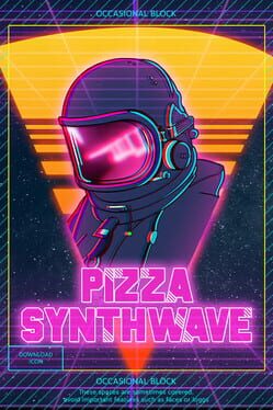 Pizza Synthwave Game Cover Artwork