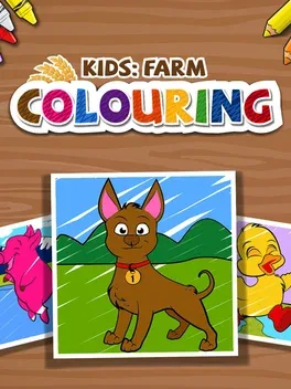 Kids: Farm Coloring image