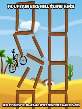 Mountain Bike Hill Climb Race: Real 2D Arcade Dirt Racing Games image