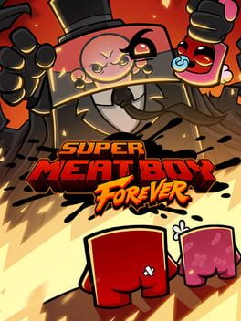 Super Meat Boy Forever Game Cover Artwork
