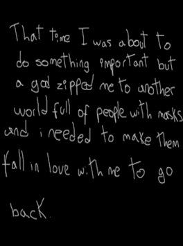 That time I was about to do something important but a god zipped me to another world full of people with masks and I needed to make them fall in love with me to go back Cover