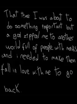 That time I was about to do something important but a god zipped me to another world full of people with masks and I needed to make them fall in love with me to go back image