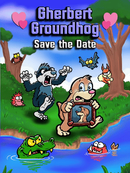 Gherbert Groundhog in Save the Date Cover