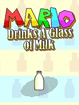 Mario Drinks A Glass of Milk image